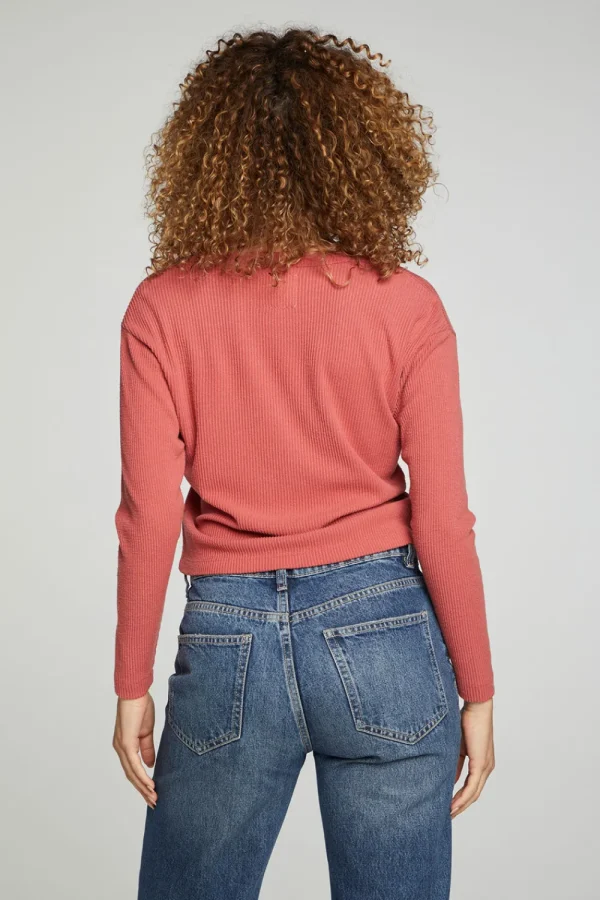 Clearance Button Down Cropped Long Sleeve Cardigan Women Outerwear | Tops
