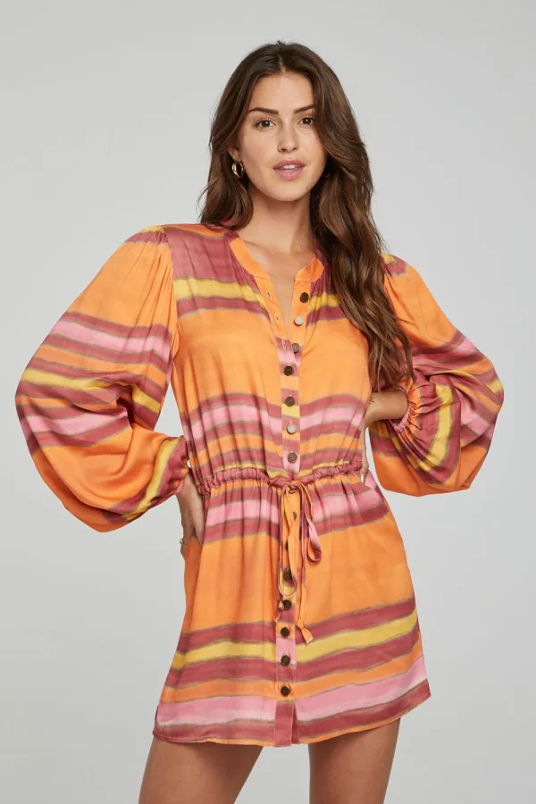 Best Sale Cabrillo Mini Dress - Sunset Stripe Women Loungewear | Dresses
