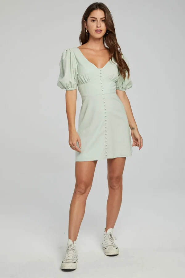 Store Calamigos Mini Dress - Sage Women Loungewear | Dresses