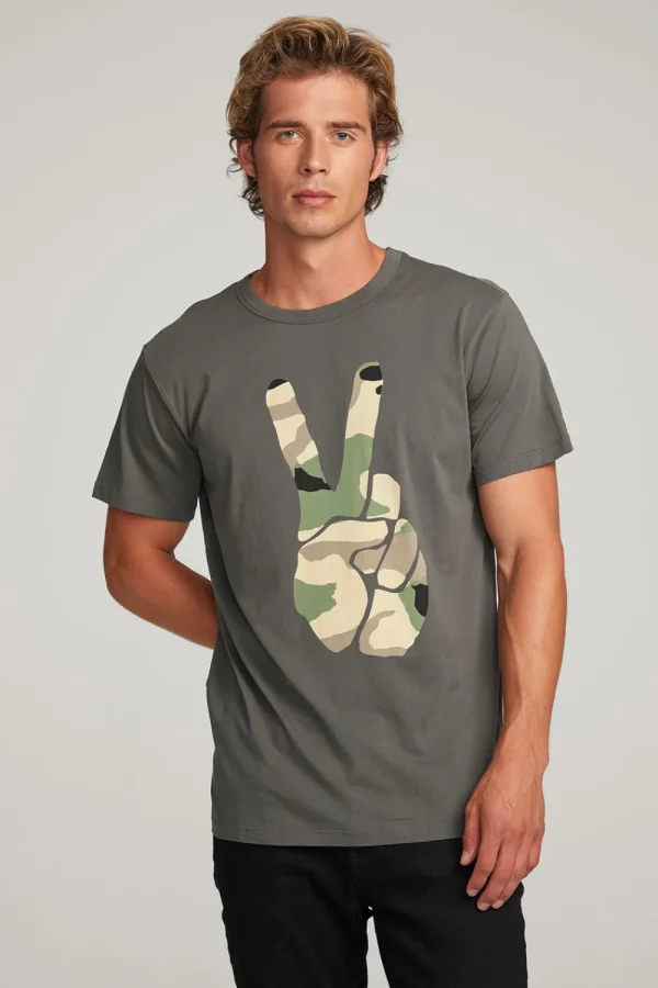 Clearance Camo Peace Mens Tee Tops