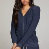 Discount Canopy Long Sleeve Raglan Zip Up Hoodie Women Outerwear | Loungewear