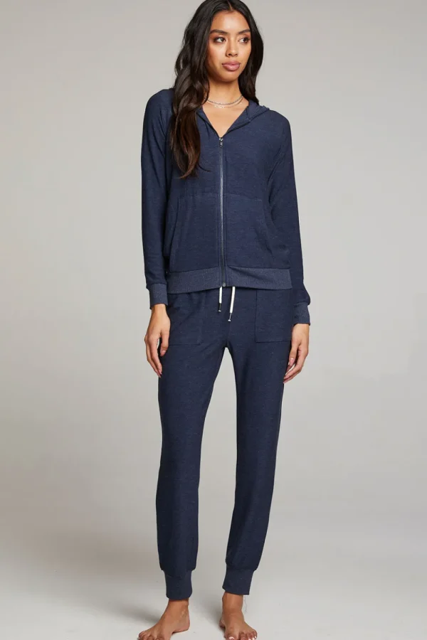 Discount Canopy Long Sleeve Raglan Zip Up Hoodie Women Outerwear | Loungewear