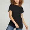 Clearance Cap Sleeve Crew Neck Tee Women Tops