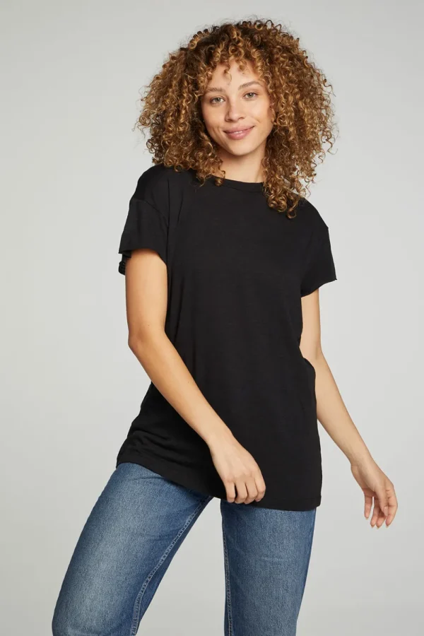 Clearance Cap Sleeve Crew Neck Tee Women Tops