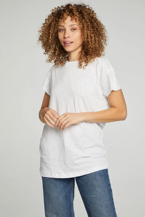 Best Cap Sleeve Crew Neck Tee Women Tops