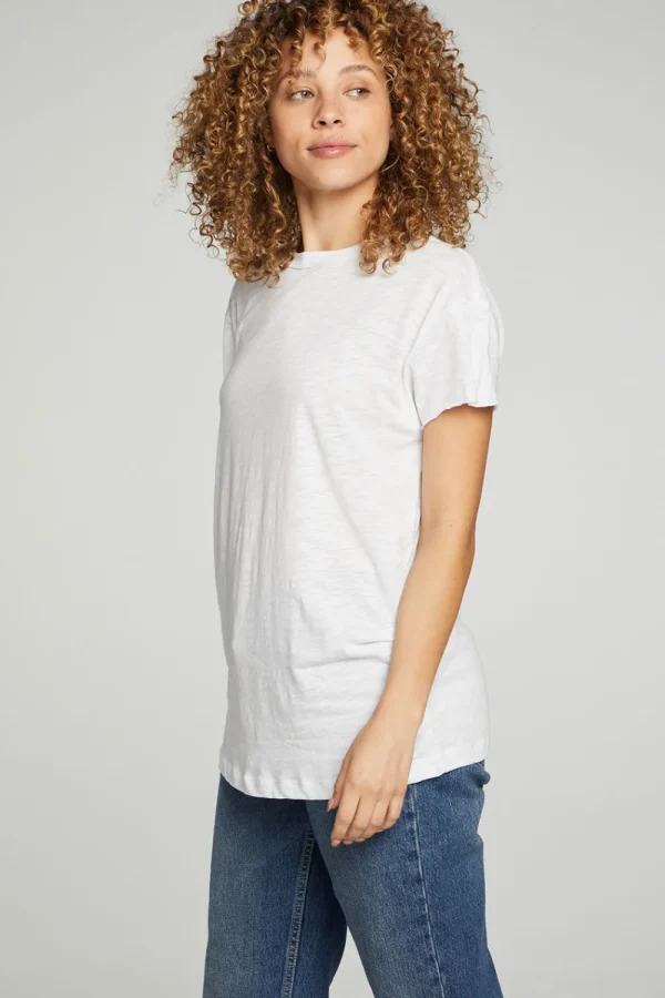 Best Cap Sleeve Crew Neck Tee Women Tops