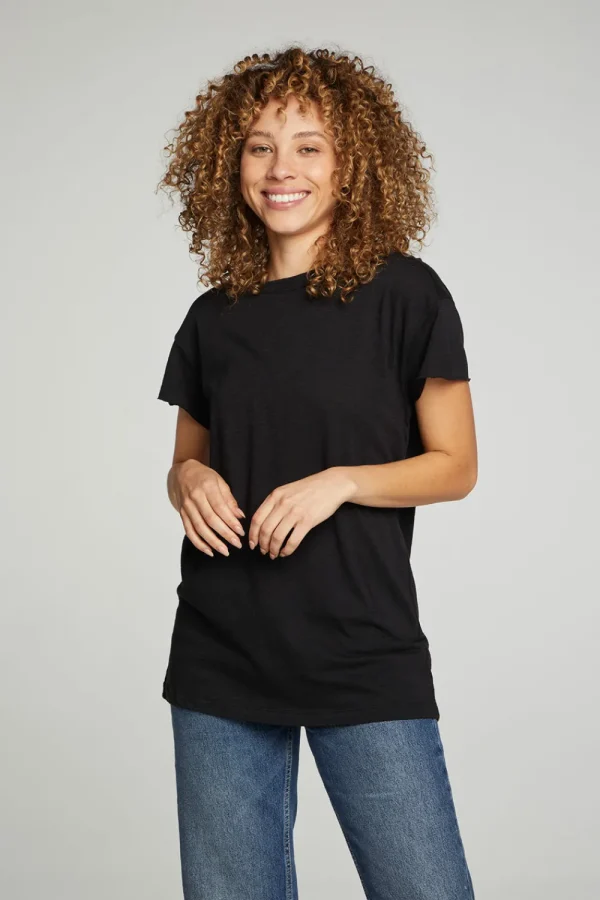 Clearance Cap Sleeve Crew Neck Tee Women Tops