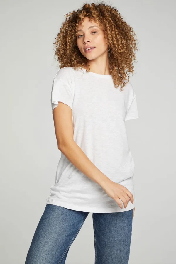 Best Cap Sleeve Crew Neck Tee Women Tops