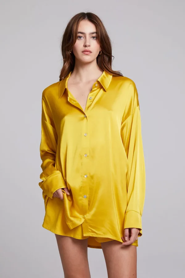Discount Capri Mimosa Button Down Women Loungewear | Tops