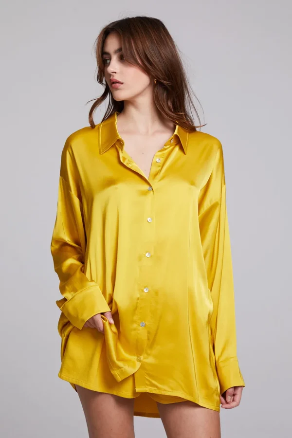 Discount Capri Mimosa Button Down Women Loungewear | Tops