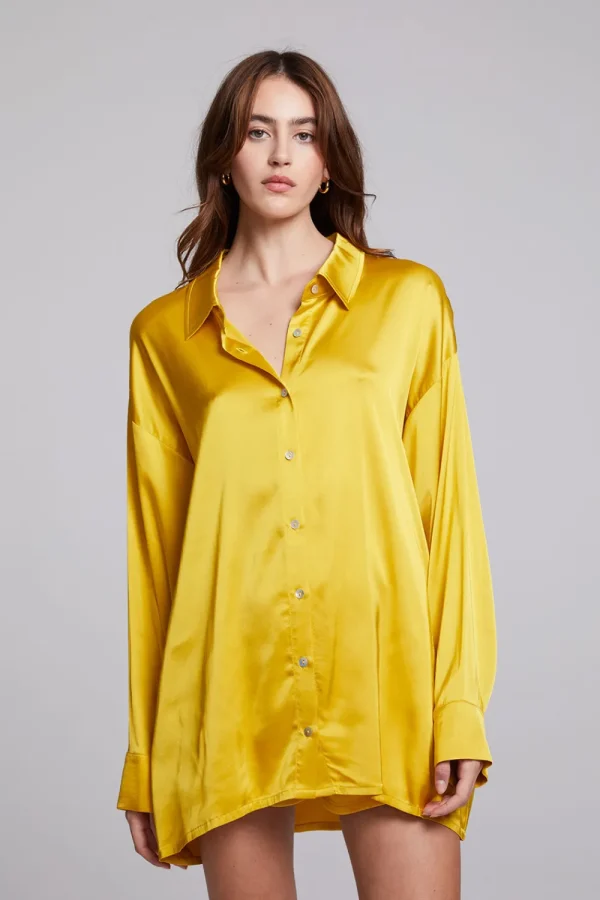 Discount Capri Mimosa Button Down Women Loungewear | Tops