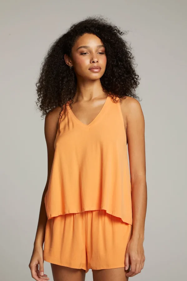 Sale Carmel Tangerine Tank Top Women Loungewear | Tops