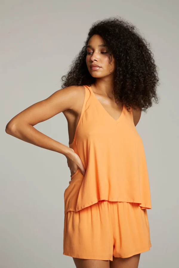 Sale Carmel Tangerine Tank Top Women Loungewear | Tops
