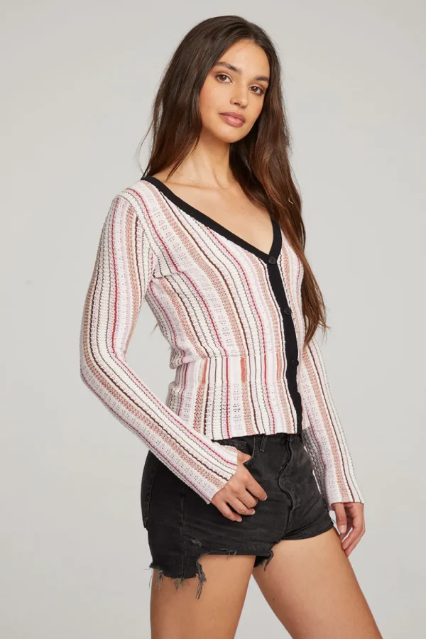 Outlet Carmela Canyon Stripe Cardigan Women Outerwear | Loungewear