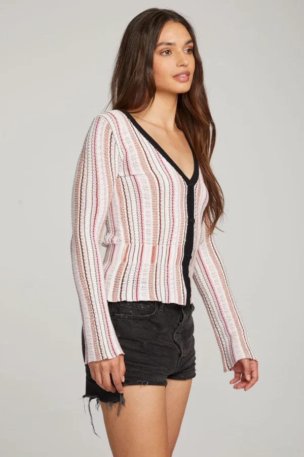 Outlet Carmela Canyon Stripe Cardigan Women Outerwear | Loungewear