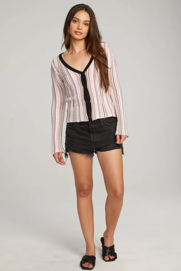 Outlet Carmela Canyon Stripe Cardigan Women Outerwear | Loungewear
