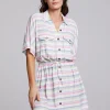 Cheap Carmela Positano Stripe Mini Dress Women Loungewear | Dresses