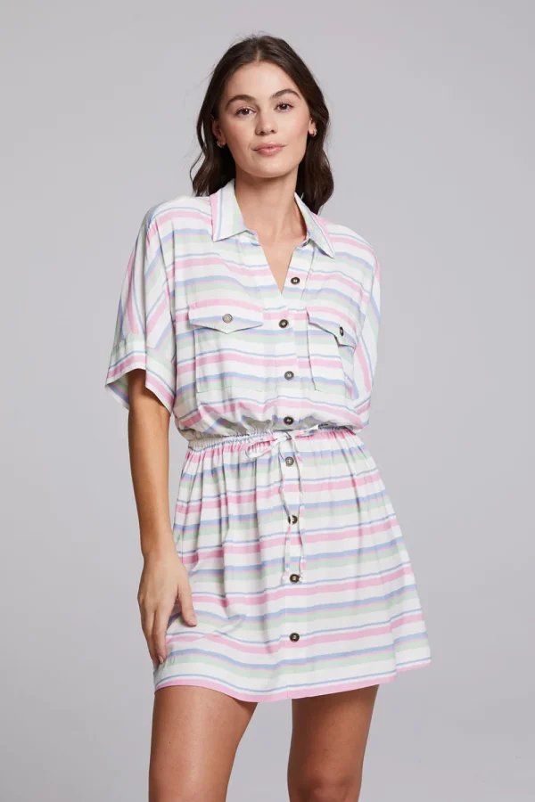 Cheap Carmela Positano Stripe Mini Dress Women Loungewear | Dresses