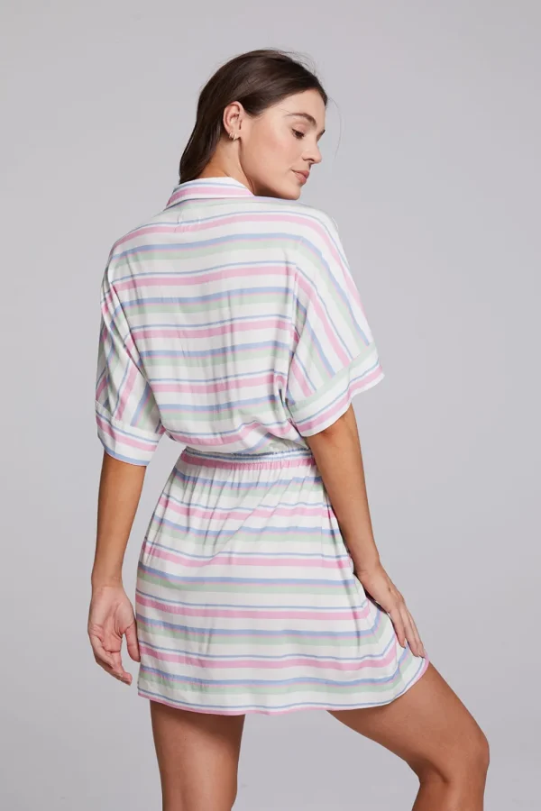 Cheap Carmela Positano Stripe Mini Dress Women Loungewear | Dresses