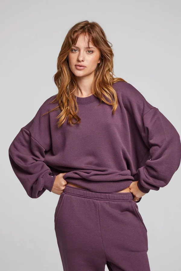 Discount Casbah Plum Perfect Pullover Women Loungewear | Tops