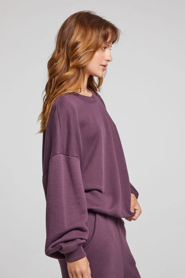 Discount Casbah Plum Perfect Pullover Women Loungewear | Tops