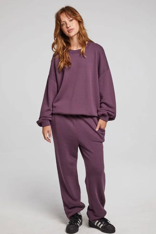 Discount Casbah Plum Perfect Pullover Women Loungewear | Tops