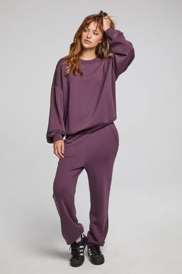 Discount Casbah Plum Perfect Pullover Women Loungewear | Tops