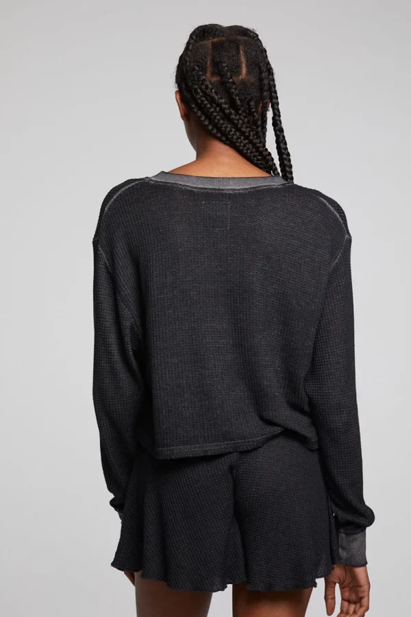 Cheap Casey Licorice Henley Women Loungewear | Tops