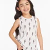 New Checkered Bolts Girls Muscle Shirt Kids Girls