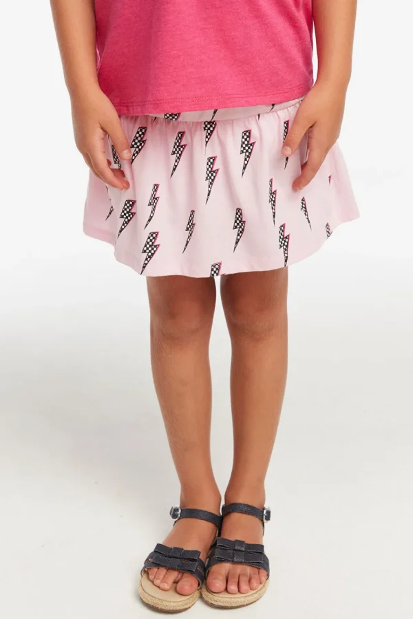 Hot Checkered Bolts Girls Peplum Skort Kids Girls