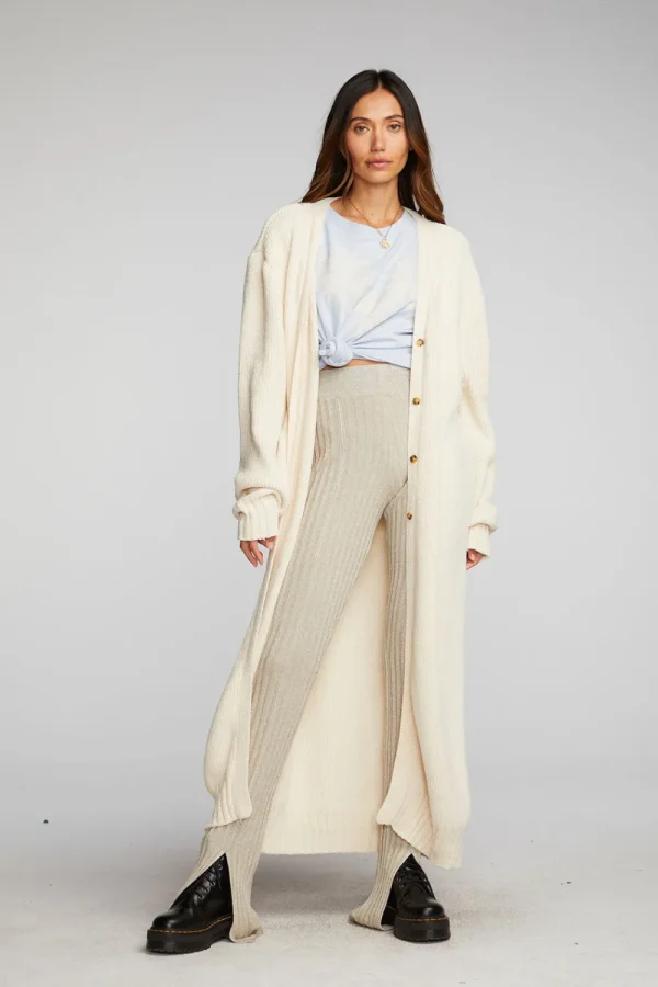 Discount Chenille Sweater Knit Button Down Long Cardigan Women Outerwear | Loungewear