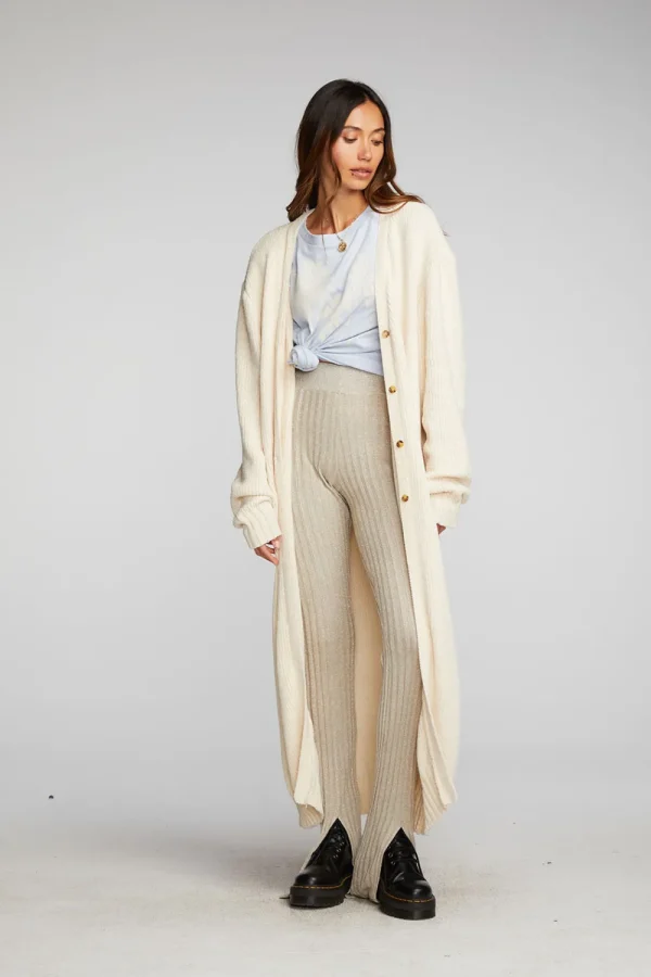 Discount Chenille Sweater Knit Button Down Long Cardigan Women Outerwear | Loungewear
