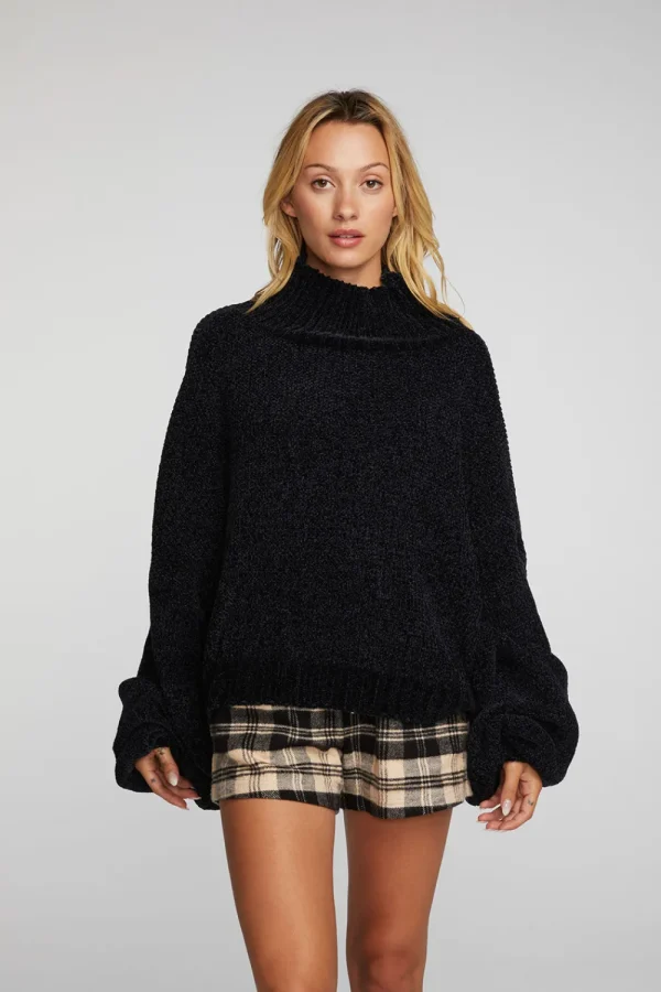 Online Chenille Sweater Knit Turtleneck Women Tops | Outerwear