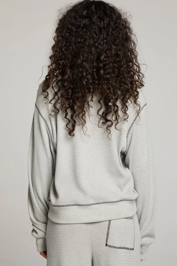 Cheap Church Heather Grey Long Sleeve Women Loungewear | Tops