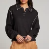 Cheap Church Licorice Long Sleeve Women Loungewear | Tops