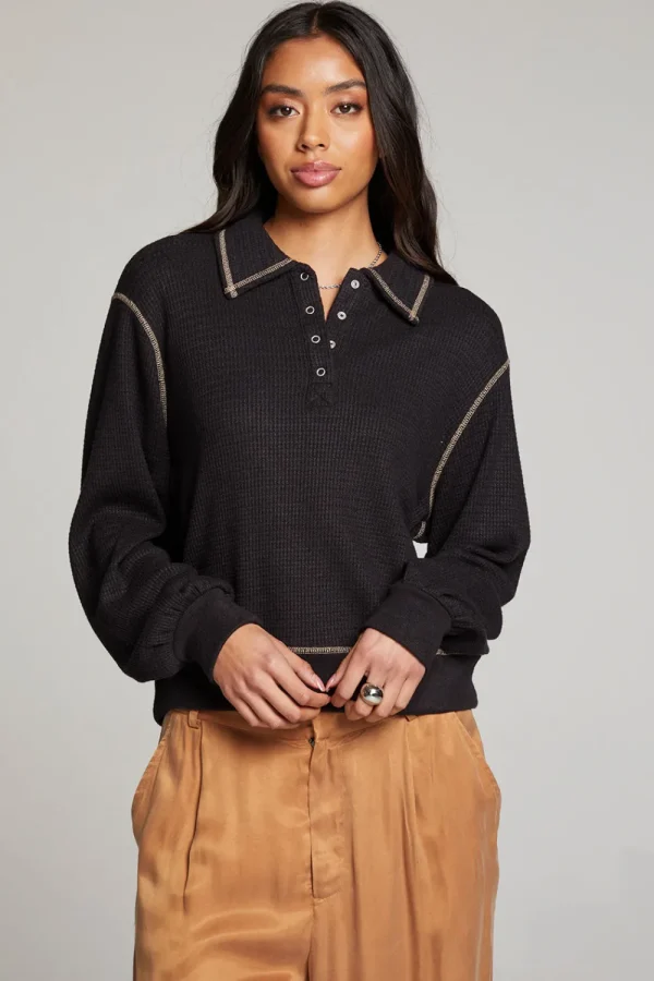 Cheap Church Licorice Long Sleeve Women Loungewear | Tops