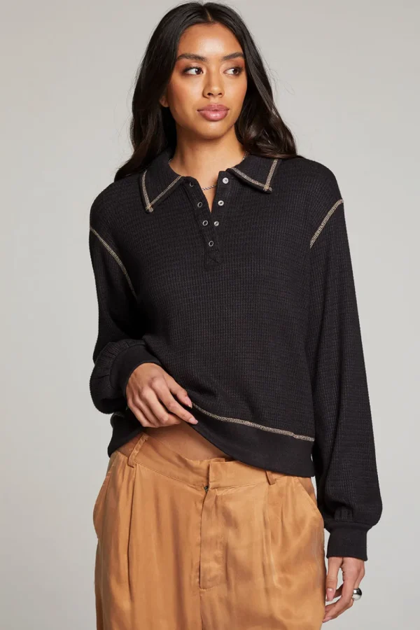 Cheap Church Licorice Long Sleeve Women Loungewear | Tops