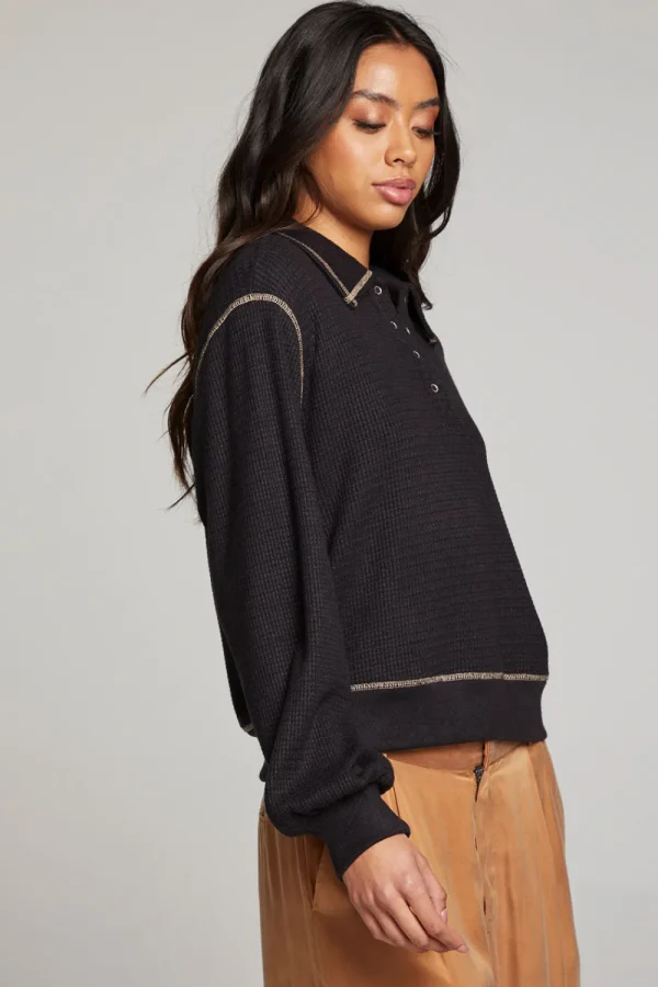 Cheap Church Licorice Long Sleeve Women Loungewear | Tops