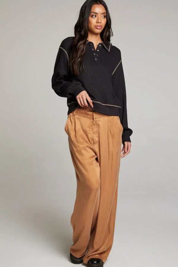 Cheap Church Licorice Long Sleeve Women Loungewear | Tops