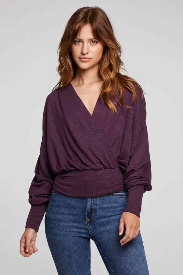 Fashion City Plum Perfect Blouse Women Loungewear | Tops