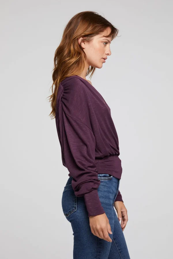 Fashion City Plum Perfect Blouse Women Loungewear | Tops
