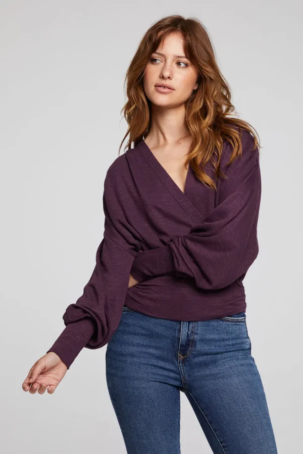 Fashion City Plum Perfect Blouse Women Loungewear | Tops