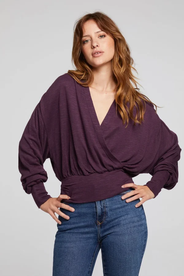 Fashion City Plum Perfect Blouse Women Loungewear | Tops