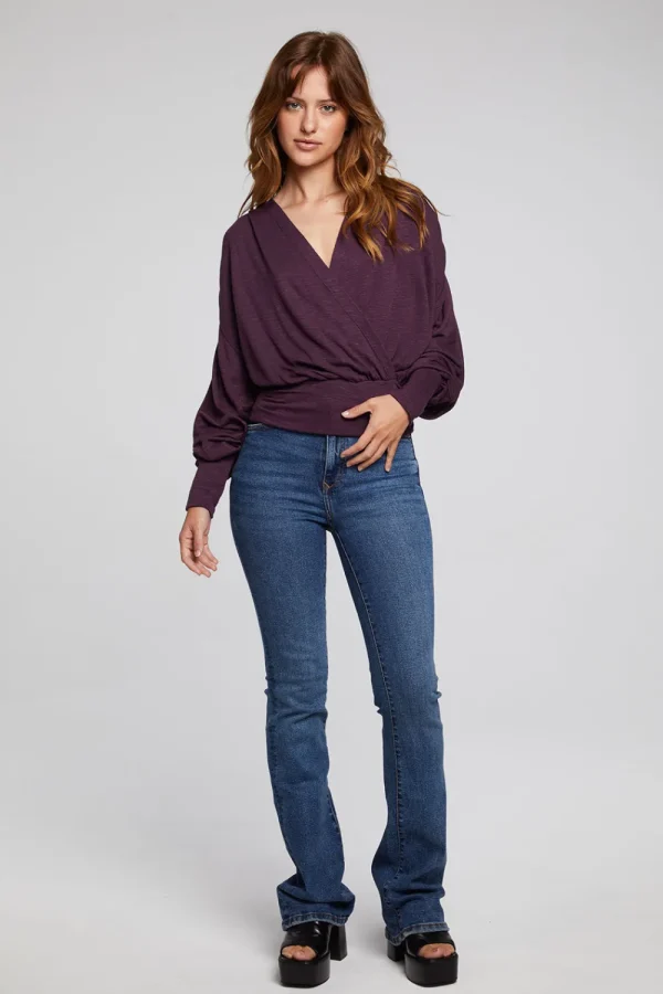 Fashion City Plum Perfect Blouse Women Loungewear | Tops