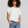 Cheap Coast Cotton Jersey Crewneck Tee With Rib Neckband Women Tops