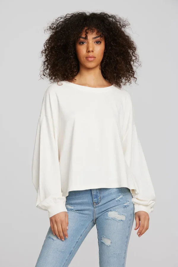 Hot Coast Cotton Jersey Long Sleeve Tee Women Tops