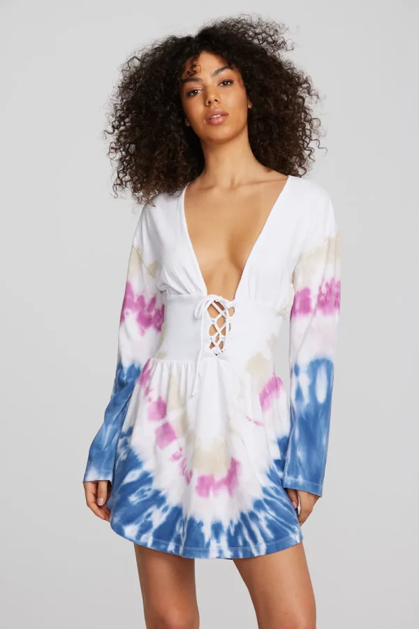 Discount Coast Cotton Jersey Long Sleeve Mini Dress Women Dresses