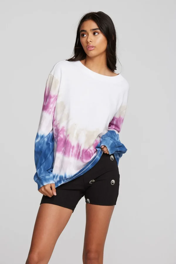 Sale Coast Cotton Jersey Long Sleeve Tee With Blousant Sleeves And Rib Women Tops