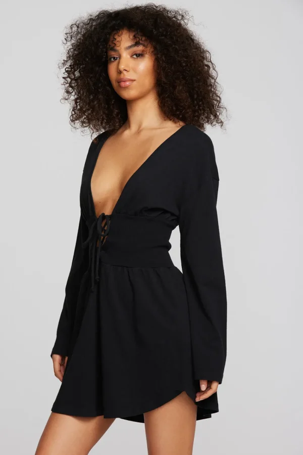 Shop Coast Cotton Jersey Long Sleeve Mini Dress Women Dresses