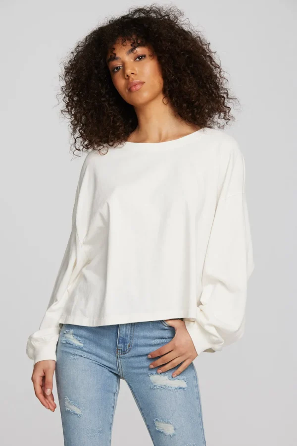 Hot Coast Cotton Jersey Long Sleeve Tee Women Tops